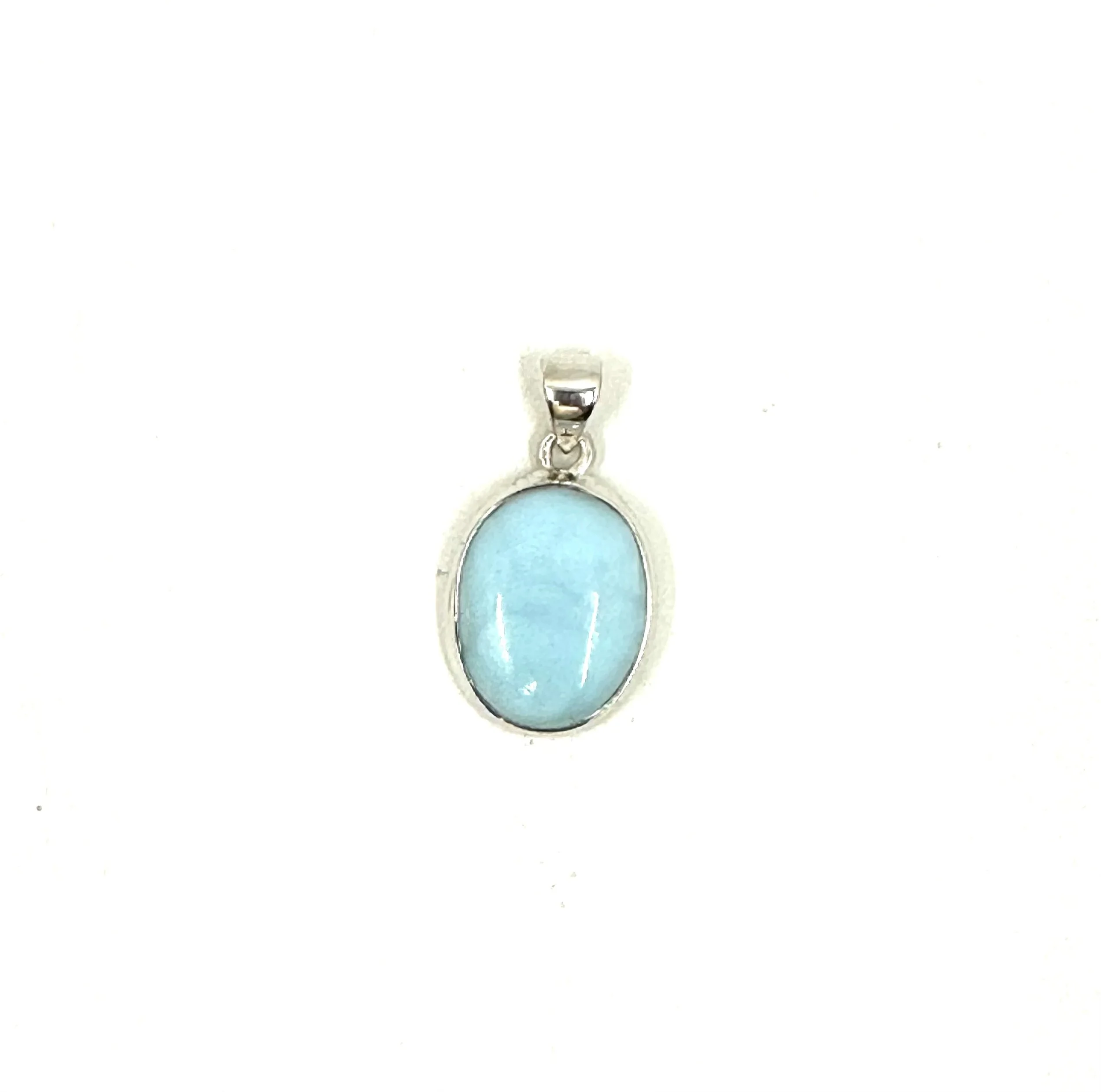 Sterling Silver Blue Aragonite Pendant