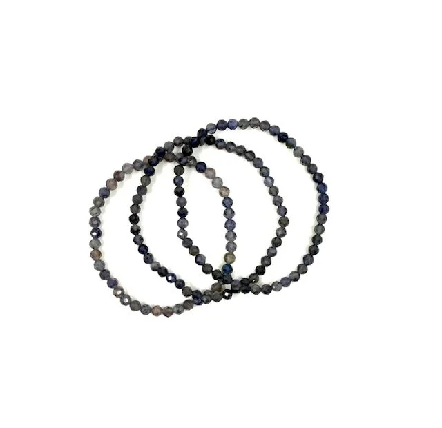 4mm Faceted Iolite Bracelet
