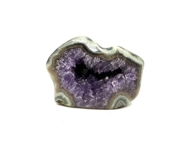 Amethyst with cut base