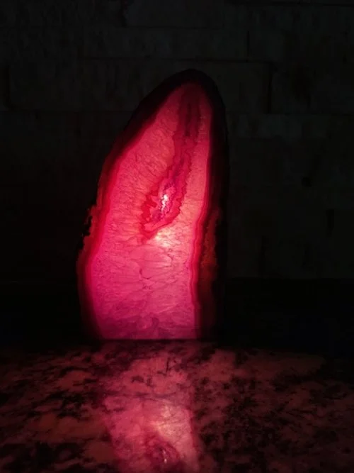 Pink Agate Lamp