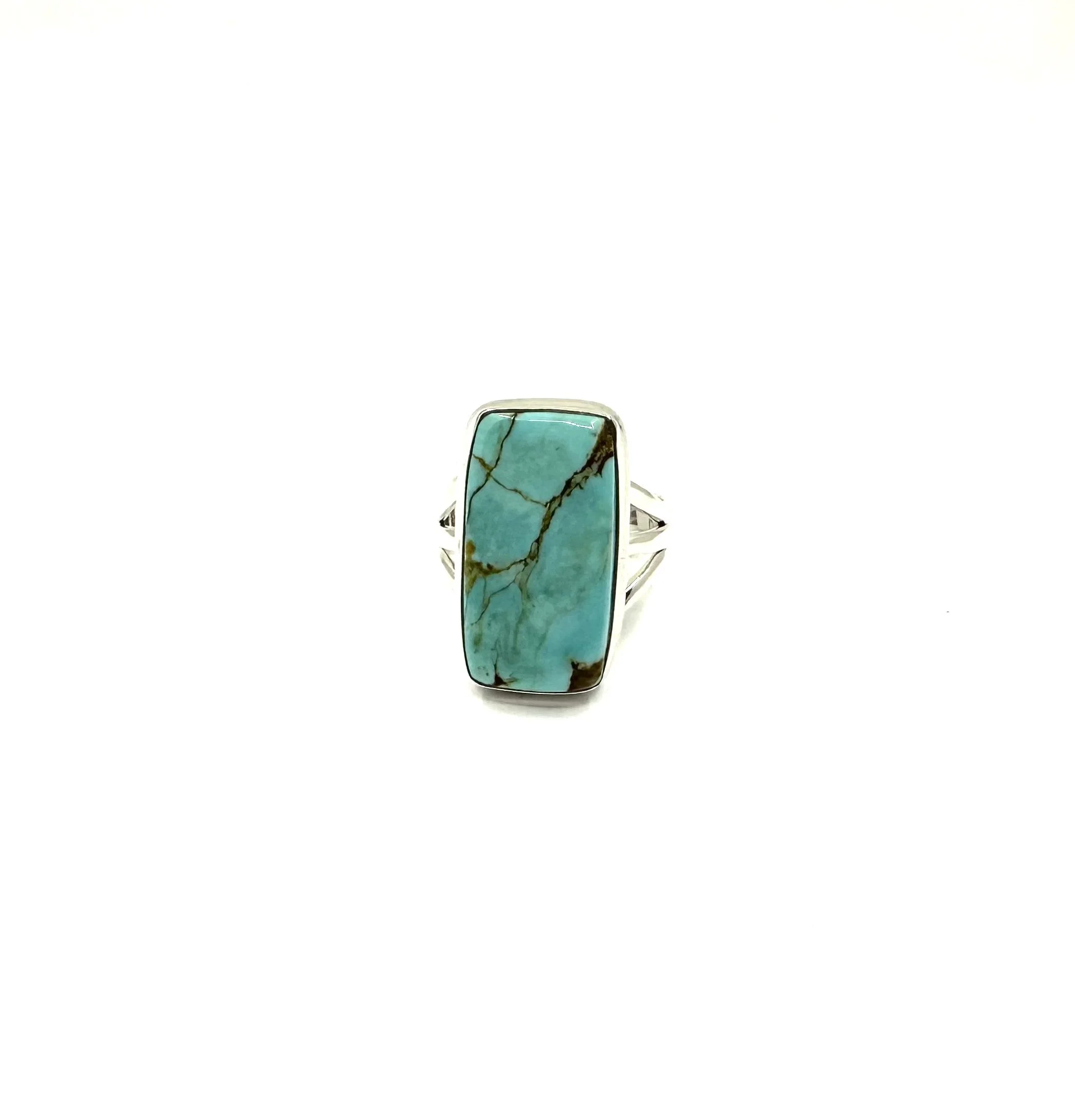 Sterling Silver Number 8 Turquoise Ring