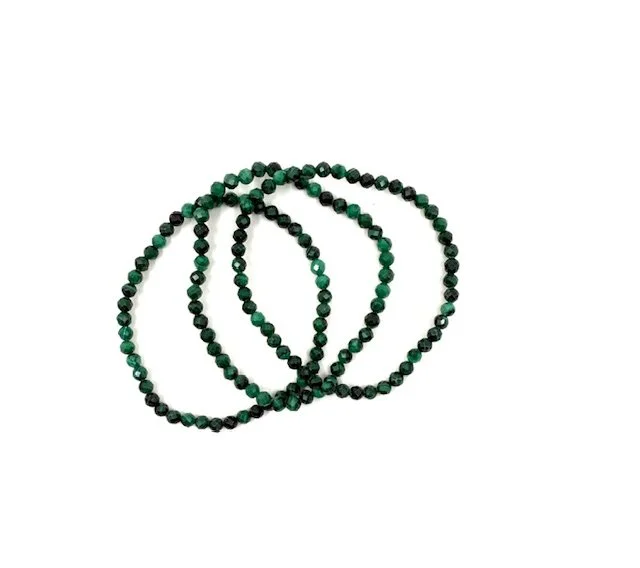 Faceted Malachite Bracelet