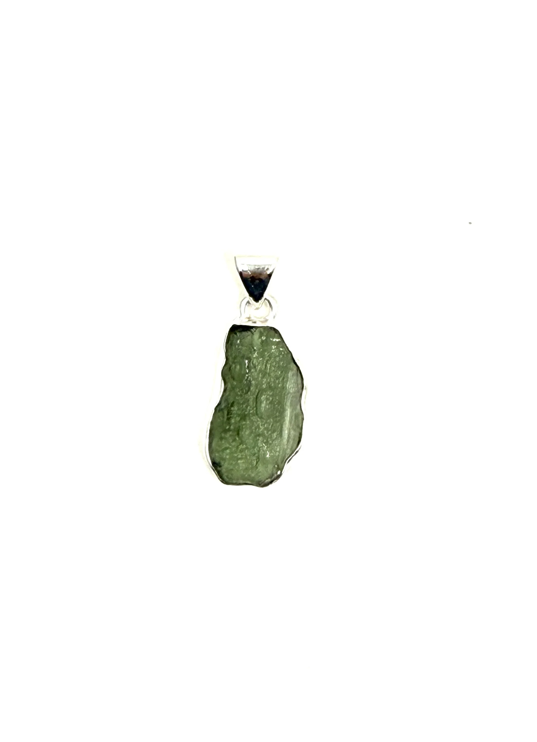 Sterling Silver Moldavite Pendant