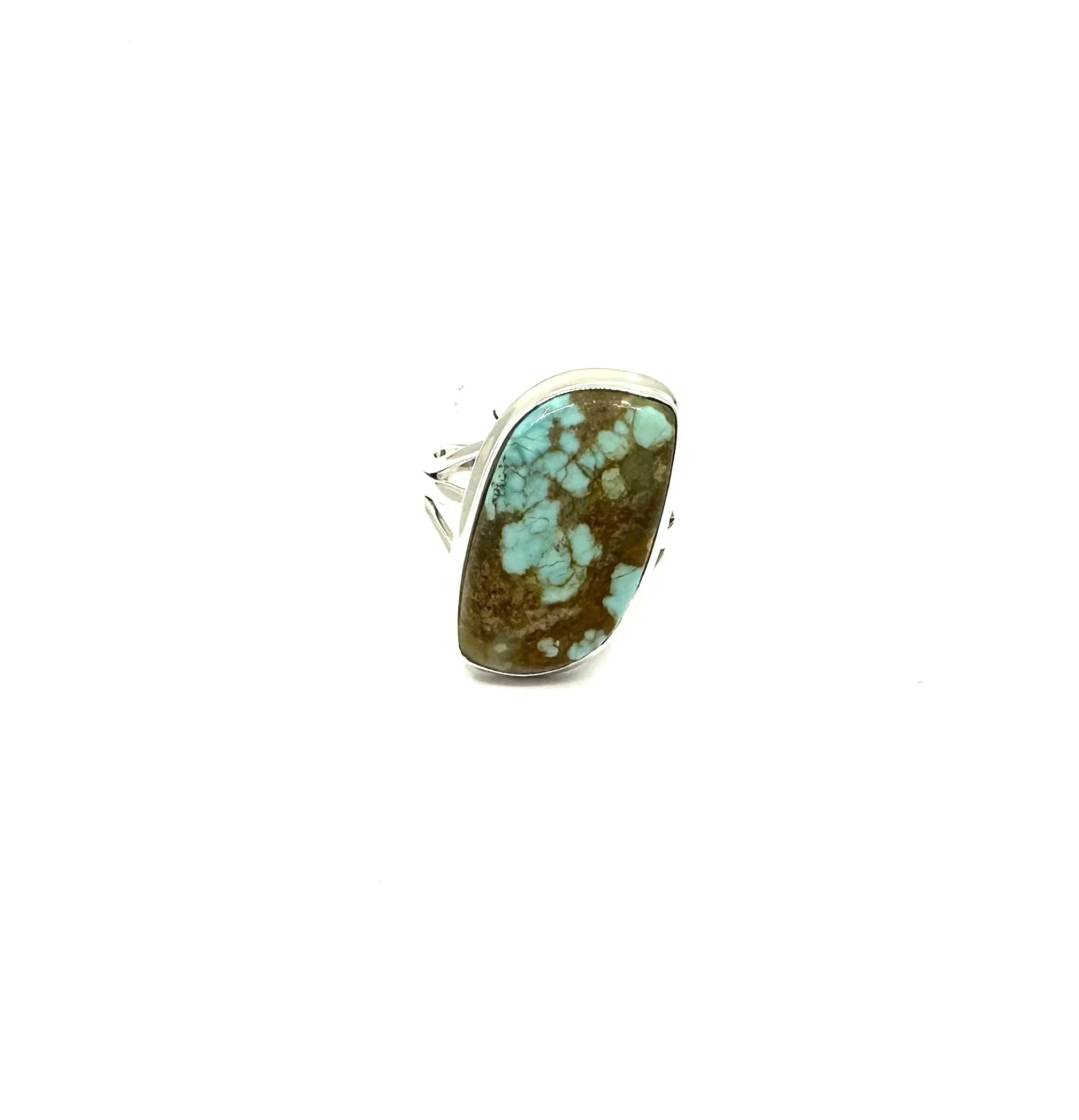 Sterling Silver Number 8 Turquoise Ring