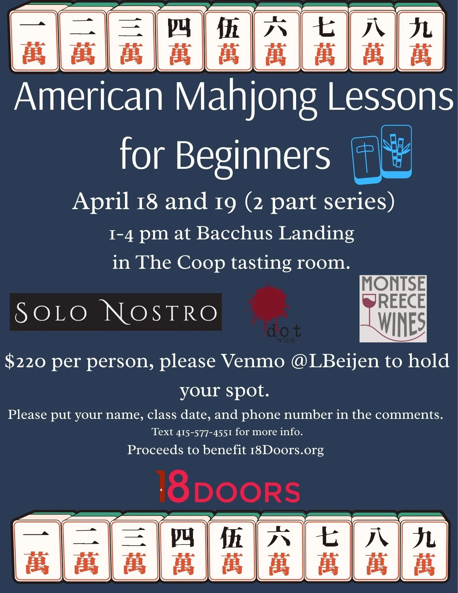 Flyer depicting event details