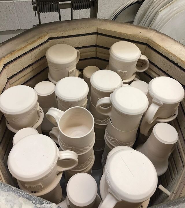 We&rsquo;ve got a few batches of mountain mugs and travel mugs coming along. Production has been a bit slower than normal the past little while, but the goal is to have these out of the glaze kiln by the end of next week for a shop restock. We even f