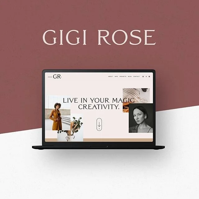 NEW WEBSITE TEMPLATE + GIVEAWAY! ✨
&bull;
We&rsquo;re SO excited to be giving away a copy of our newest Squarespace 7.1 Template Kit + Social Media Templates, GIGI ROSE 🖤
&bull;
The GigiRose Squarespace Template Kit is a modern and edgy website temp