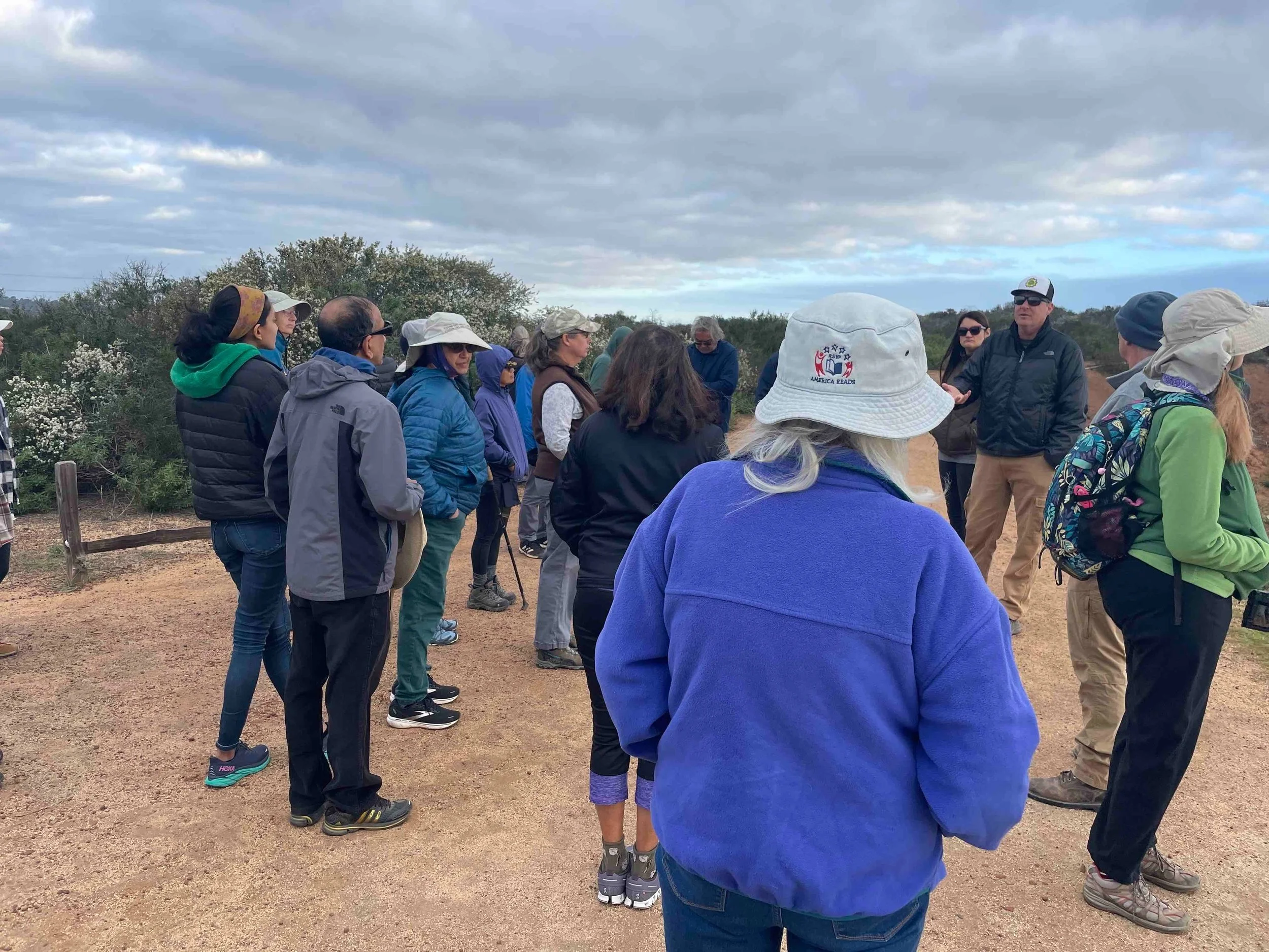 David Hogan leading the hike