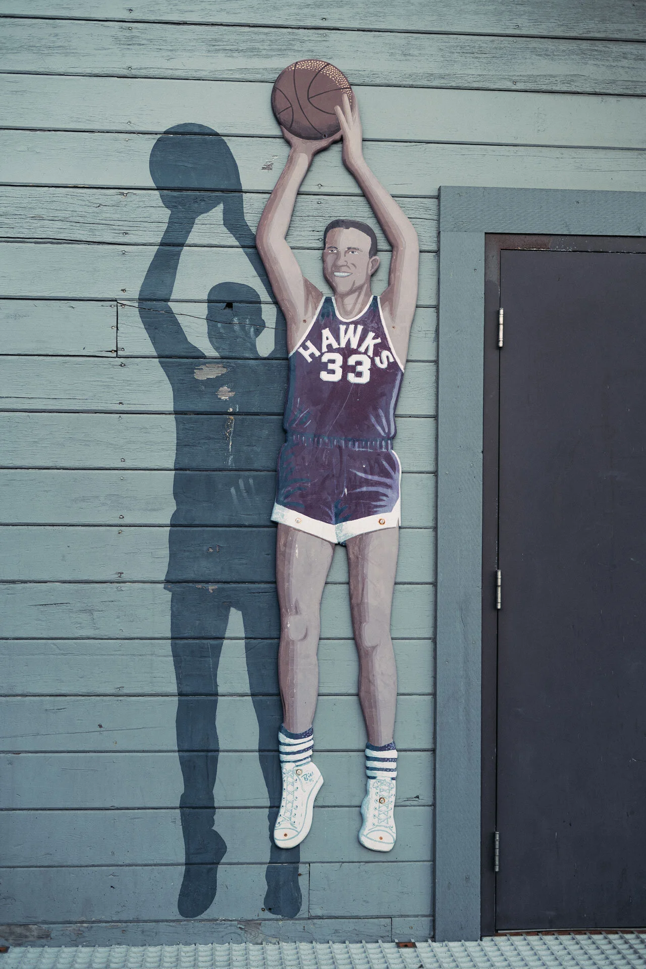 Anacortes Seahawk basketball player, Ken Moore 1960. (Former Port Commissioner.)