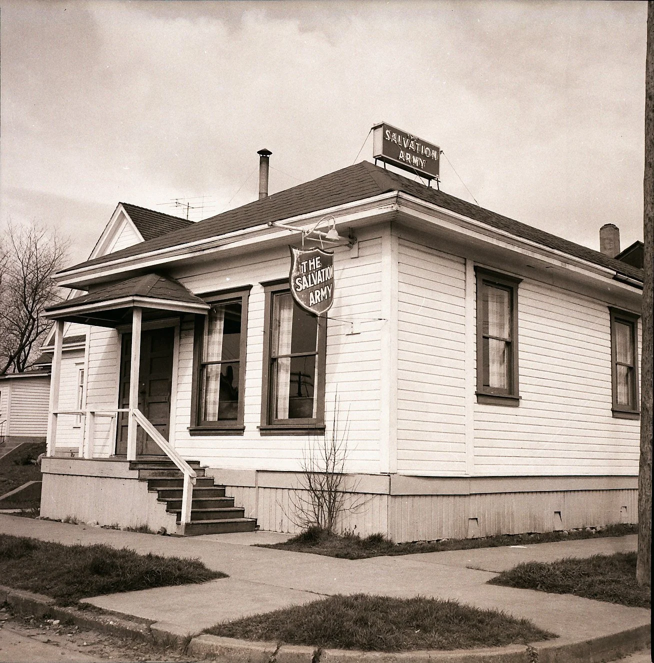  Salvation Army c.1957 at 1102 4th Street.  Salvation Army came to Anacortes in 1905 under Adjutant George Dowell and was housed on 4th Street between Commercial and O Avenues.  1917 directory listed headquarters at 913 4th Street.  1921 directory li