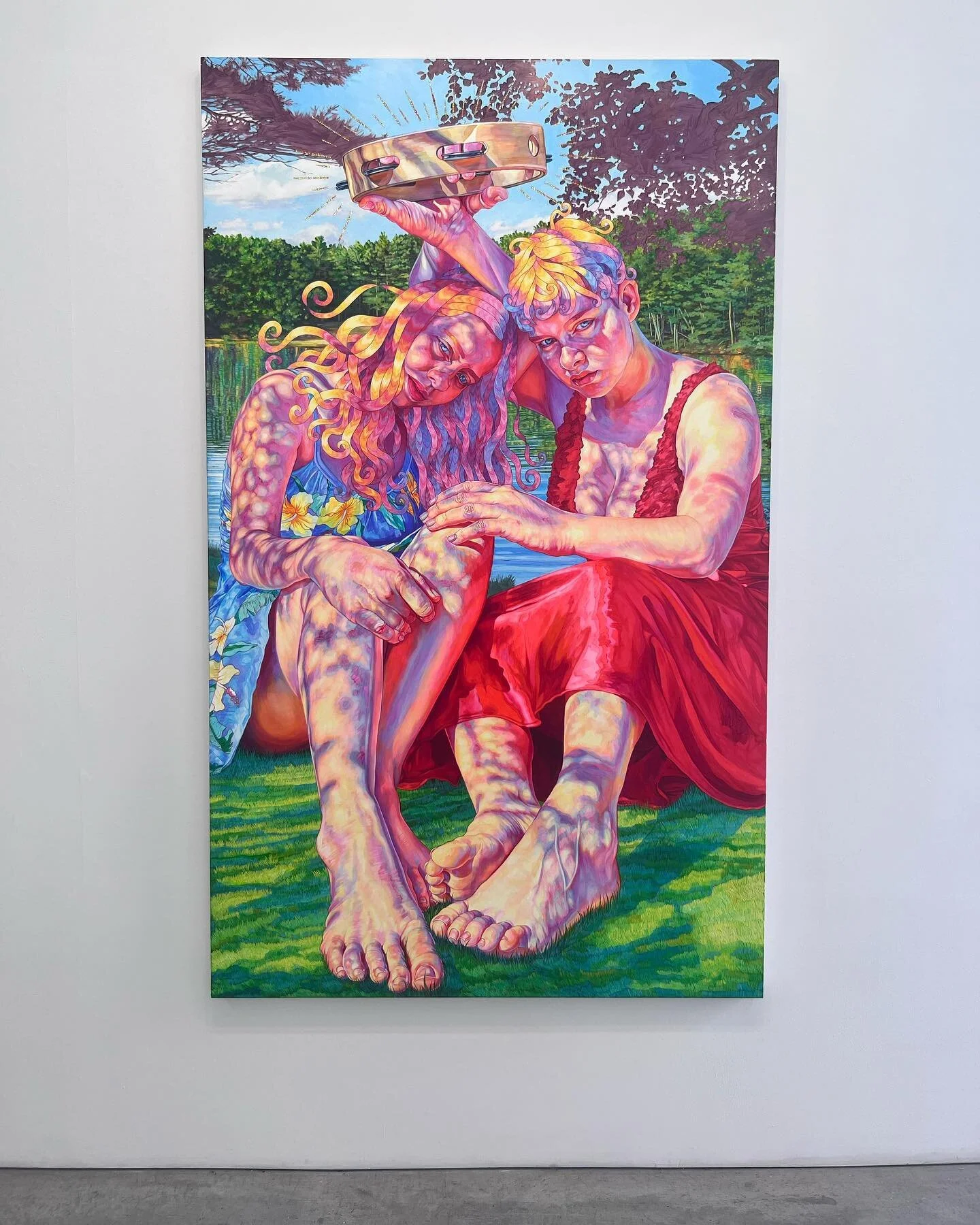 &ldquo;Shekinah, Shiksas, And Other Nice Jewish Girls&rdquo; solo exhibition by @hannahmontana12346789 

The artist  brings you Lisa Frank tones with frankly refreshing and raw notions about their &ldquo;Jewish upbringing and ever changing relationsh