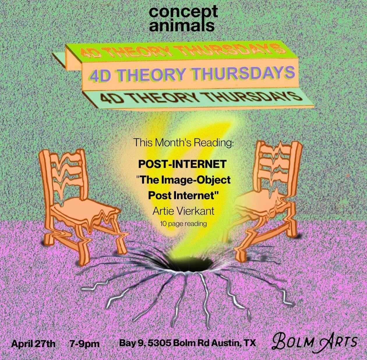 🤖 Complete the short reading and join the meeting tonight ! 💻 🎨 

*Art theory + the internet*

Link to the 10 page reading is in our bio // and tonight&rsquo;s discussion is free and open to the public 7-9pm ! Moderated by @chromaglyphs 

@bolm_ar