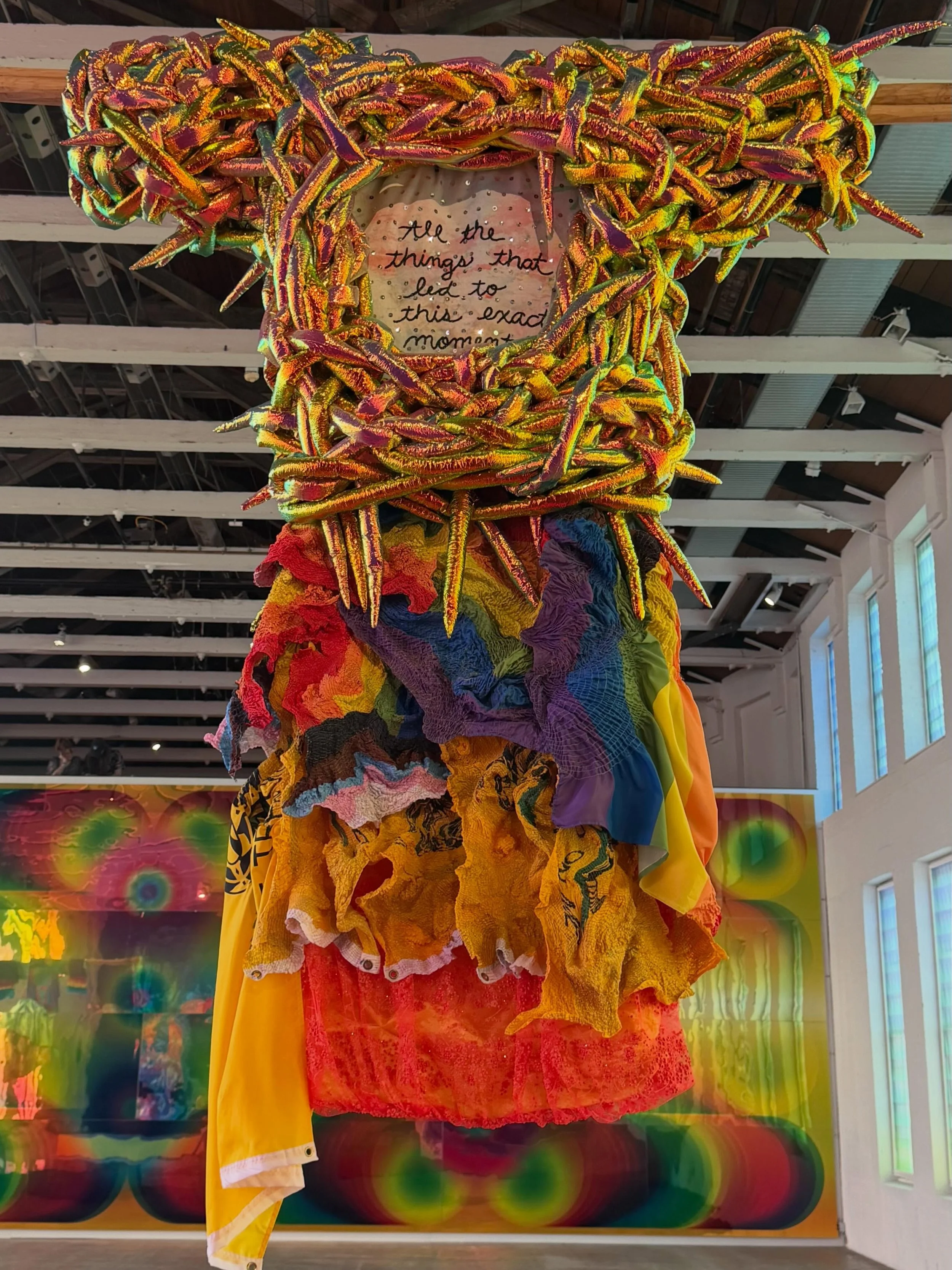 All the things that led to this exact moment&hellip; 
&ldquo;Powerful Because We&rsquo;re Different&rdquo; solo exhibition by Jeffrey Gibson now on view at @massmoca . 

&ldquo;Jeffrey Gibson, who is Choctaw/Cherokee, creates work that provides visib