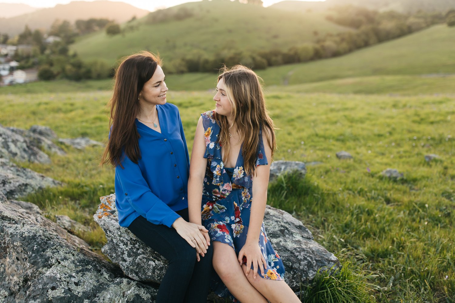 teenage mother and daughter motherhood mini in Marin County hills for family photoshoot by Cristin More 2024_4.jpg