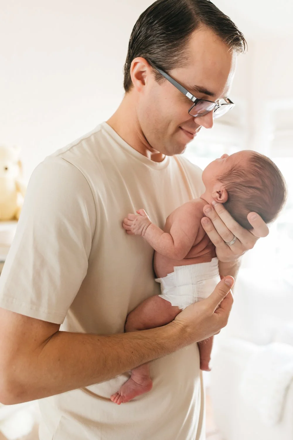 first newborn baby classic san rafael marin county photographer with parents-2.jpg
