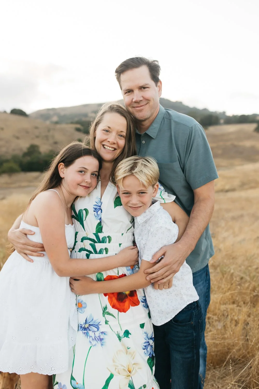 family of four with dog in marin hills family photographer 2024_15.jpg