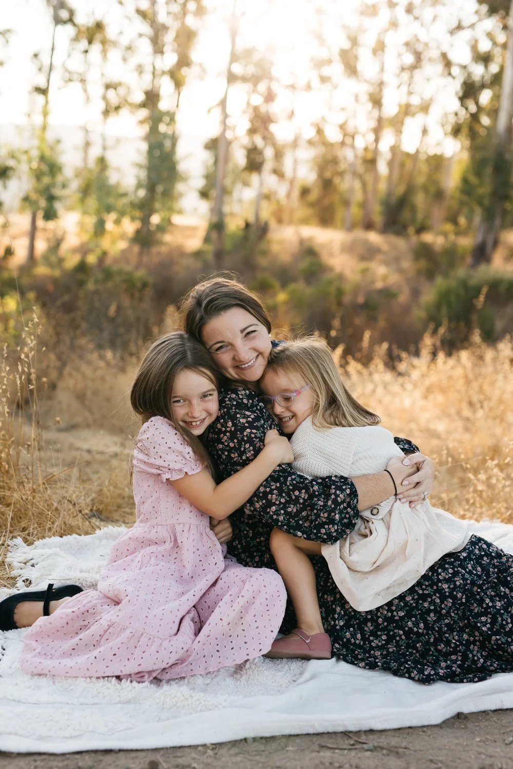 family of four with two girls in San rafael marin photographed by Marin family photographer cristin more 2024_31.jpg