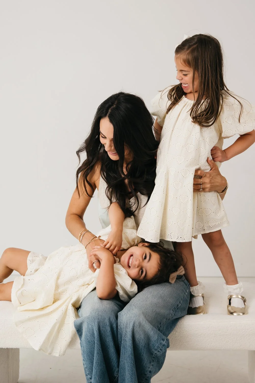 family with two sweet girls yearly photos in marin studio-25.jpg