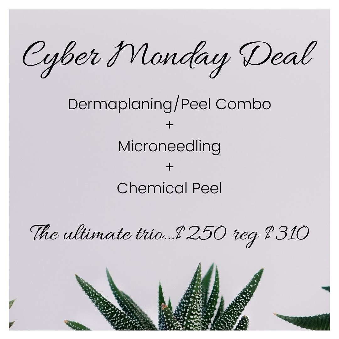 Black Friday/ cyber Monday card deals are still live with the addition of this one chance package! A results driven trio guaranteed to give your skin the nudge it needs!