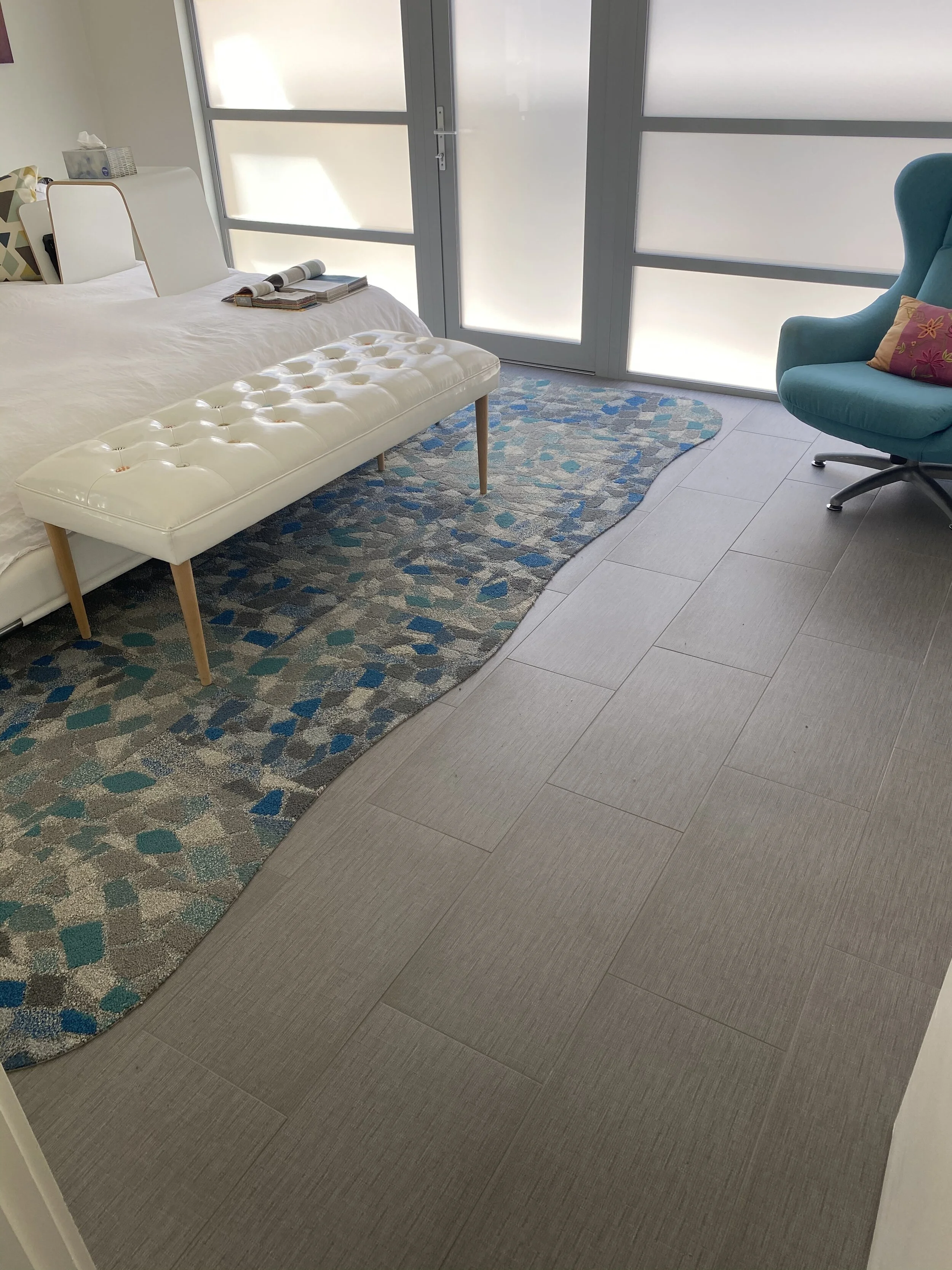 Porath residence in Oxnard Shores, CA, with flooring installed by Howard's Rug Company of Ventura