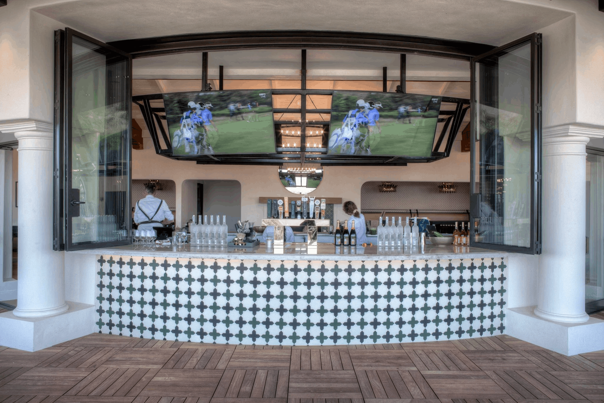 Bar Tile installed on a commercial bar.