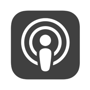Podcast icon with a microphone symbol inside a square.