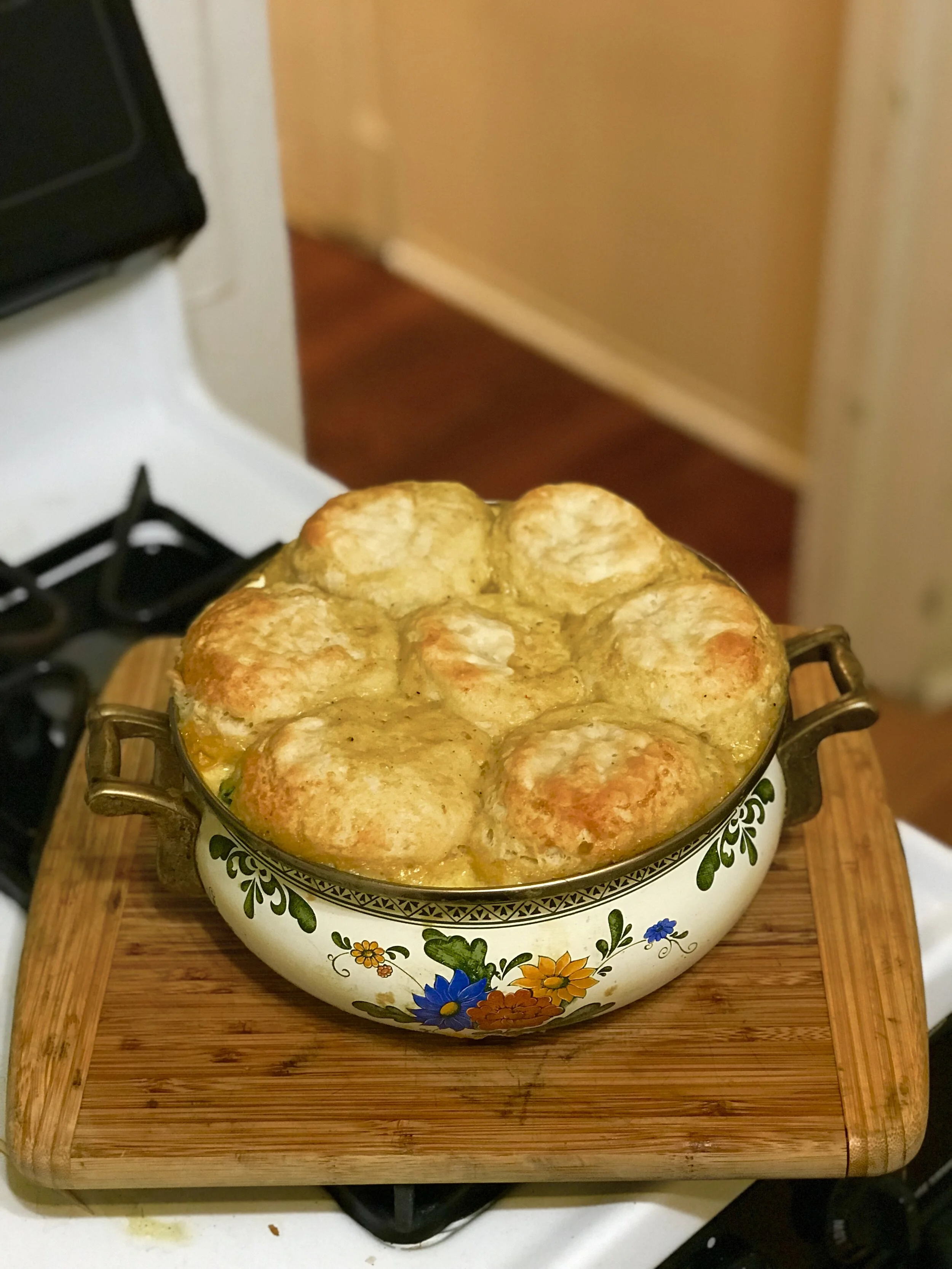 Chicken and dumplings pot pie