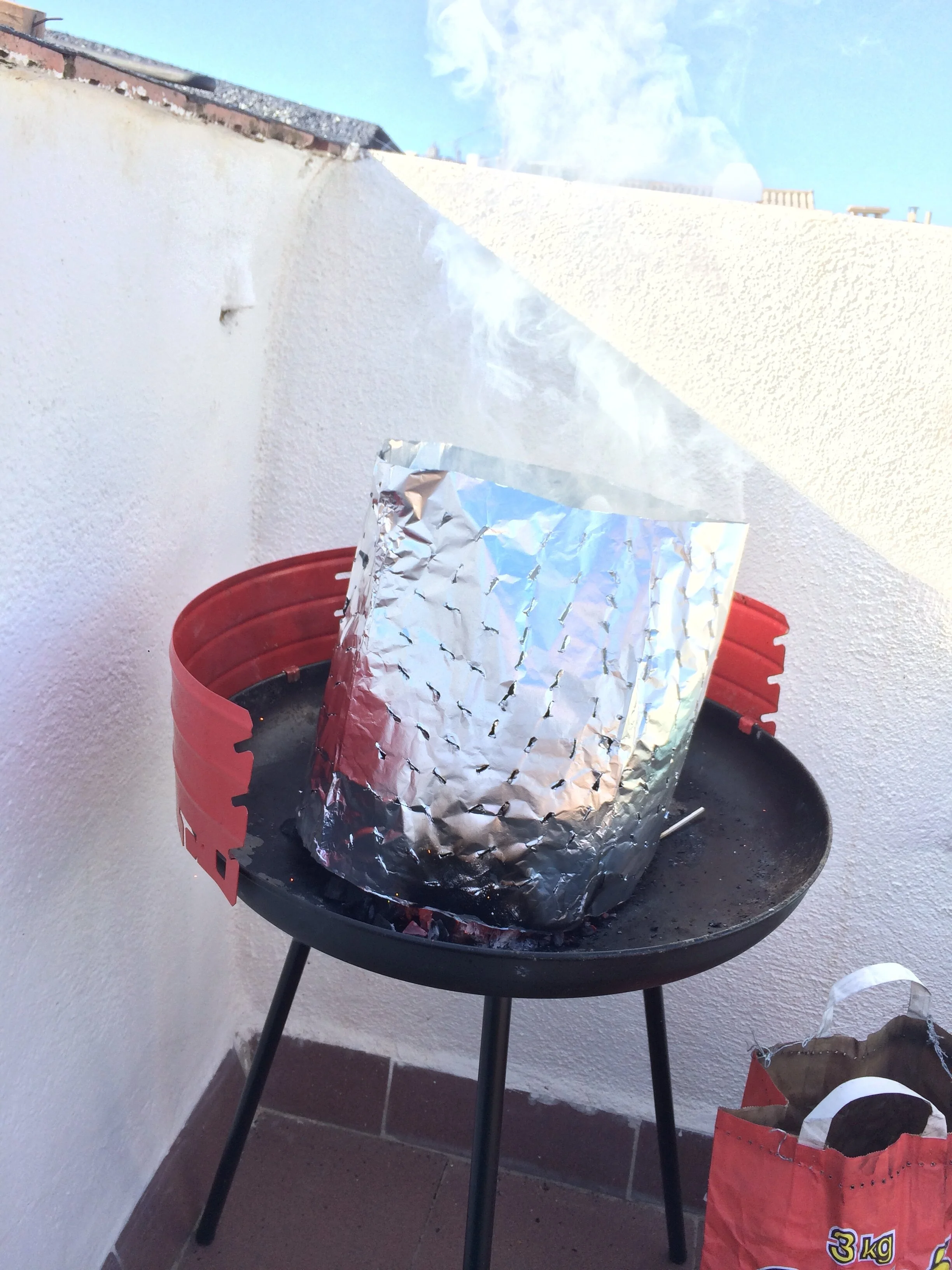 Makeshift chimney