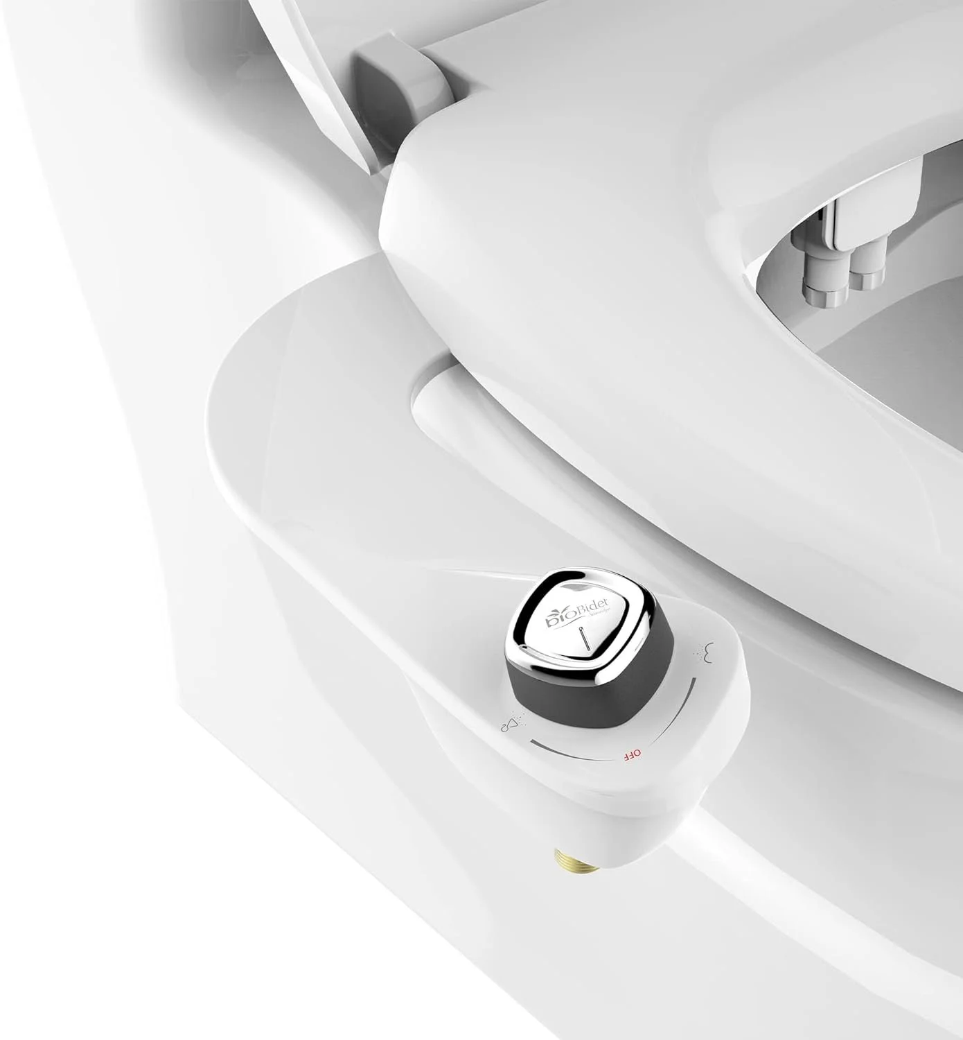 Bio Bidet SlimEdge Bidet Attachment for Toilet: Removable and Easy-Install