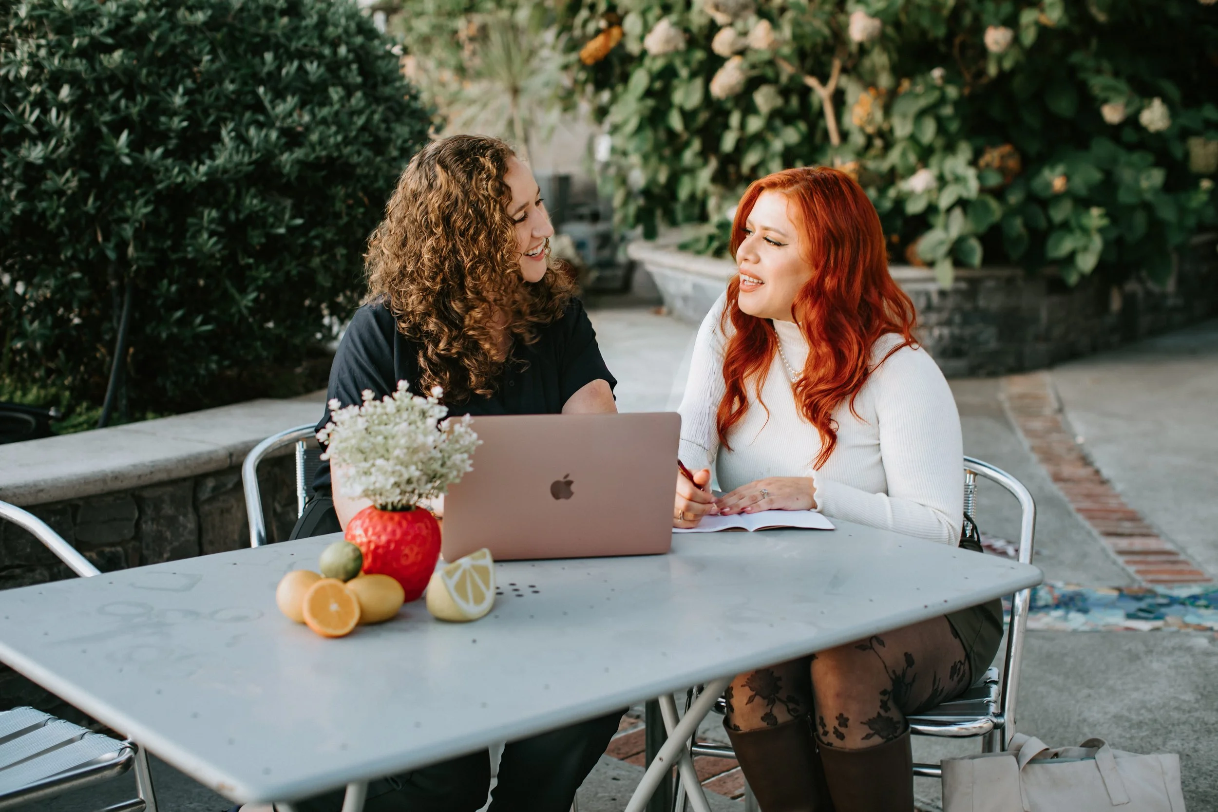 nutrition session outside with dietitian