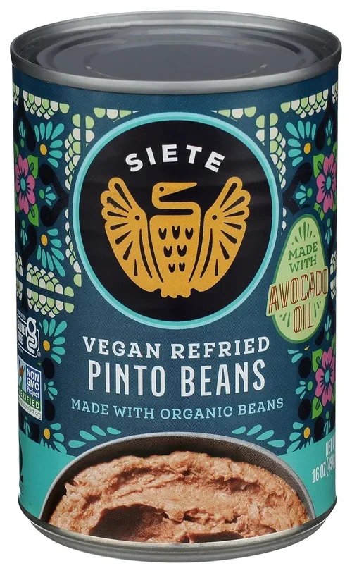 Siete Family Foods Vegan Refried Pinto Beans