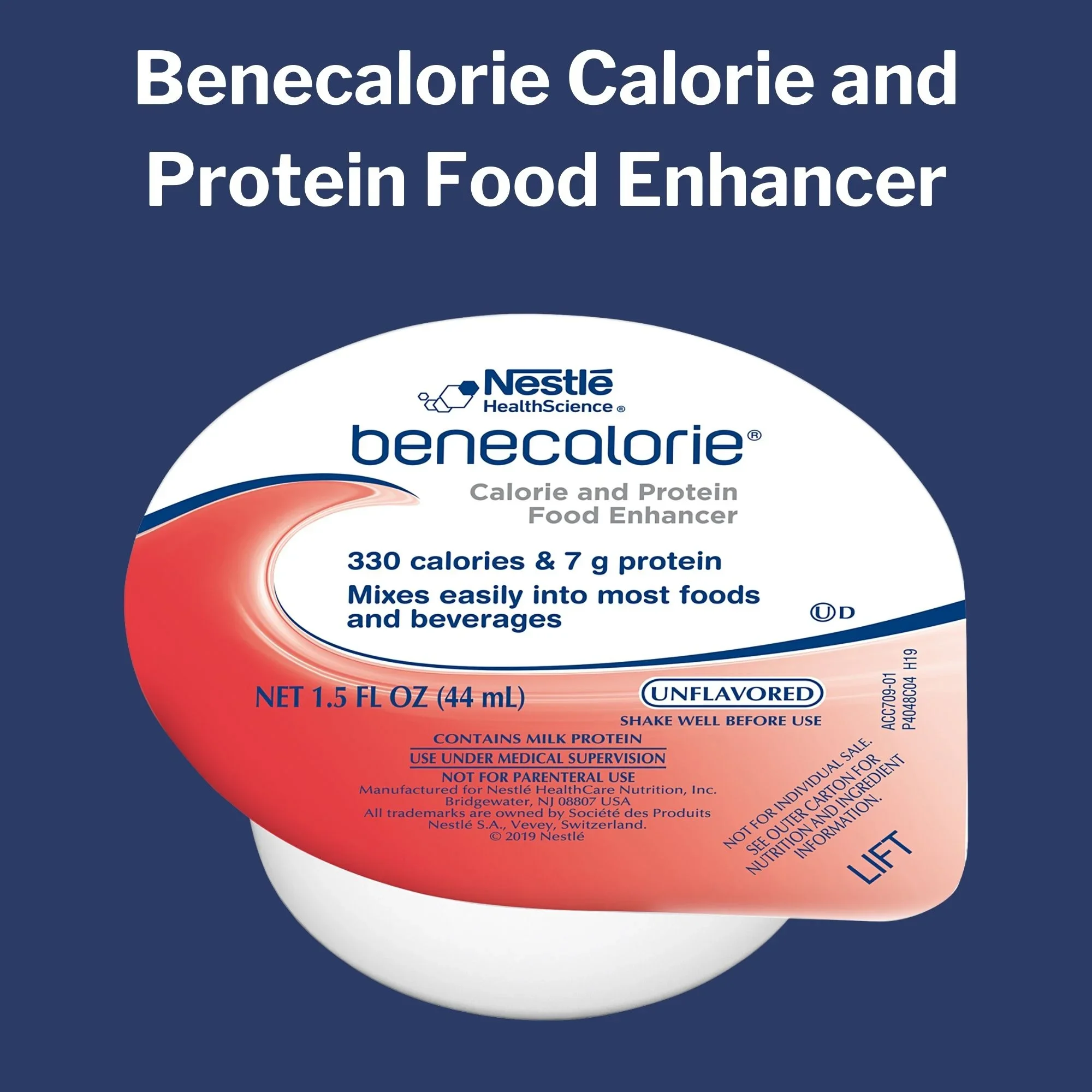 Benecalorie & Protein Enhancer (Unflavored): An easy way to add extra calories and protein to foods and drinks without altering flavor.