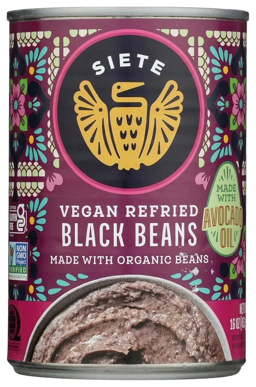 Siete Family Foods Vegan Refried Black Beans