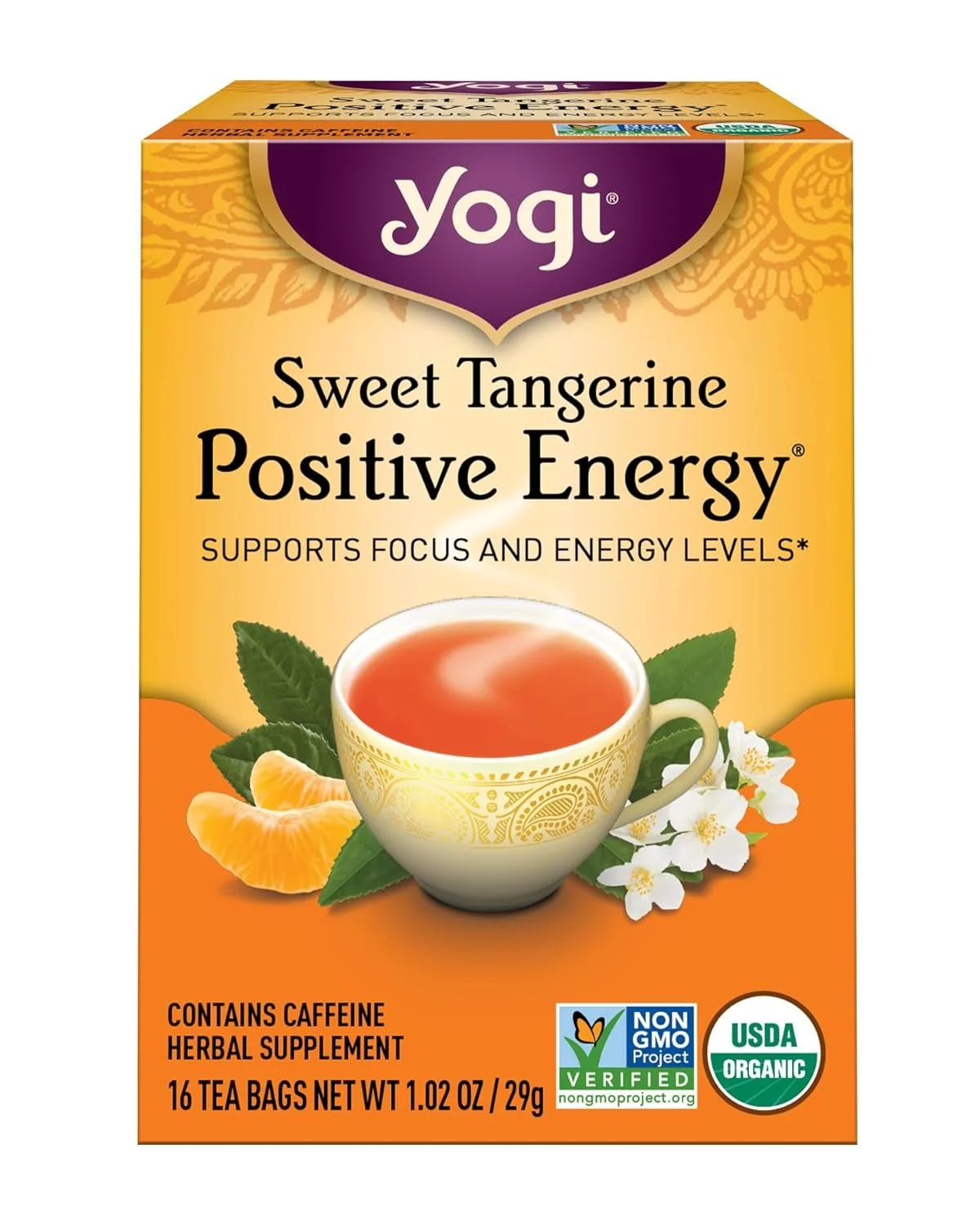 sweet tangerine positive energy tea