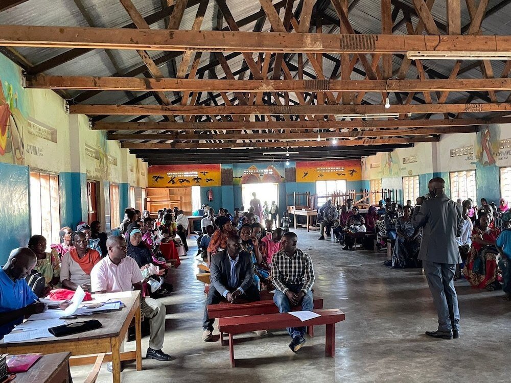 Teachers, staff, parents, community members, and FOS leaders met in the classroom in support of the students.

#ngo #ugandaeducation #supporteducation #educationforall #HandSanitizerStations #MadeSignificantProgress #NightPrepsEnd #FindFunWays #EasyT