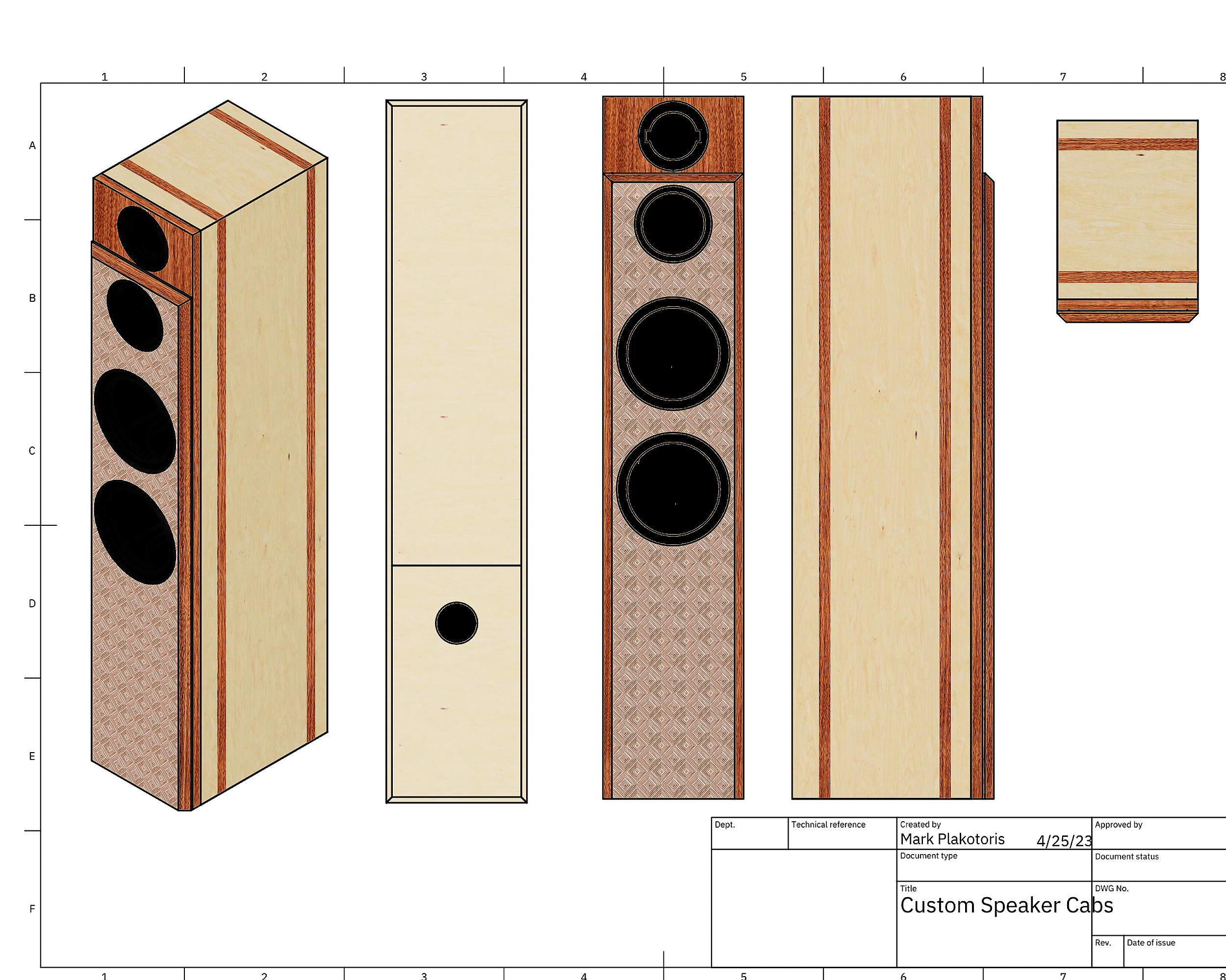 High-Fi Floor Speaker cabinets