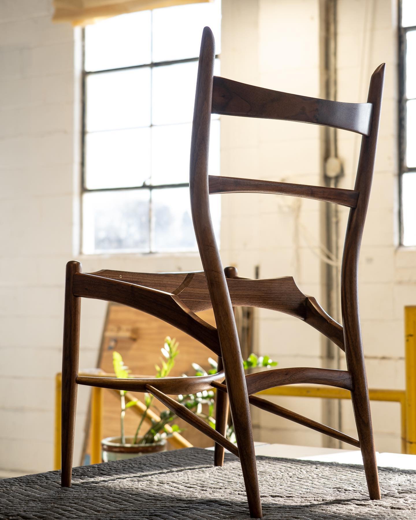 Here&rsquo;s the semi finished chair still have to finish the back panel upholstery. It could use and name, but it hasn&rsquo;t come yet. Taking suggestions... 

The seat and backrest are removable for concealed mounting, and for easing the inevitabl