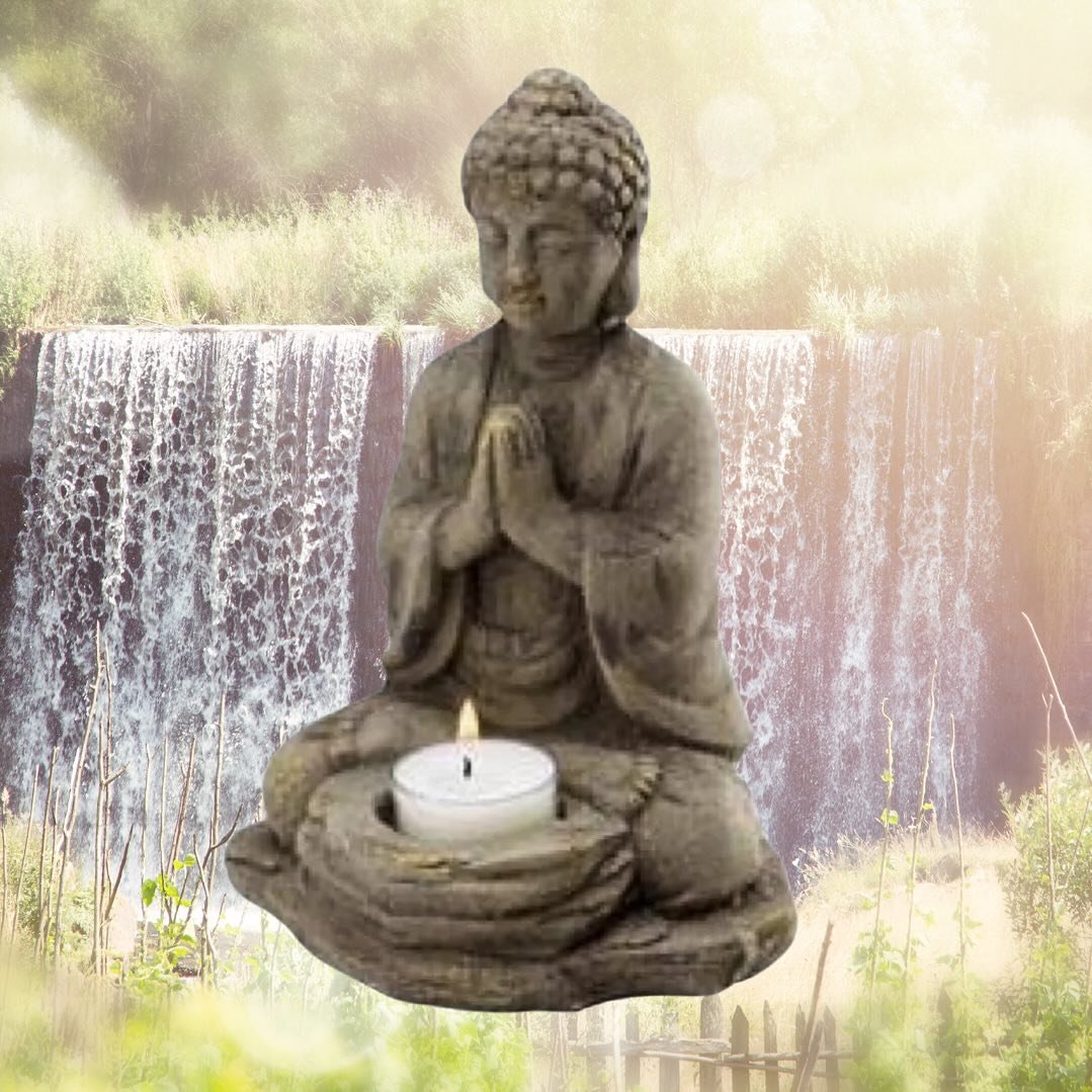 Radiate serenity with our Stone Buddha Tealight Holder. Invite positive energies into your space as you bask in the tranquil glow of enlightenment. #Buddha #MothersDay #Gifts #Tealight #Candle #JOY #JourneyOfYou