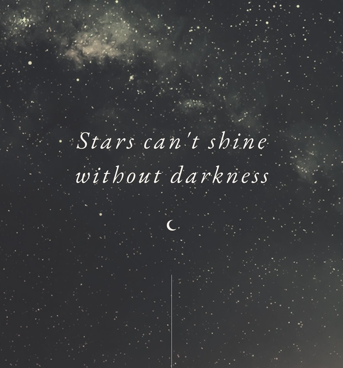 ✨ Stars Can&rsquo;t Shine Without Darkness ✨ #BeTheLight #JOY #JourneyOfYou
