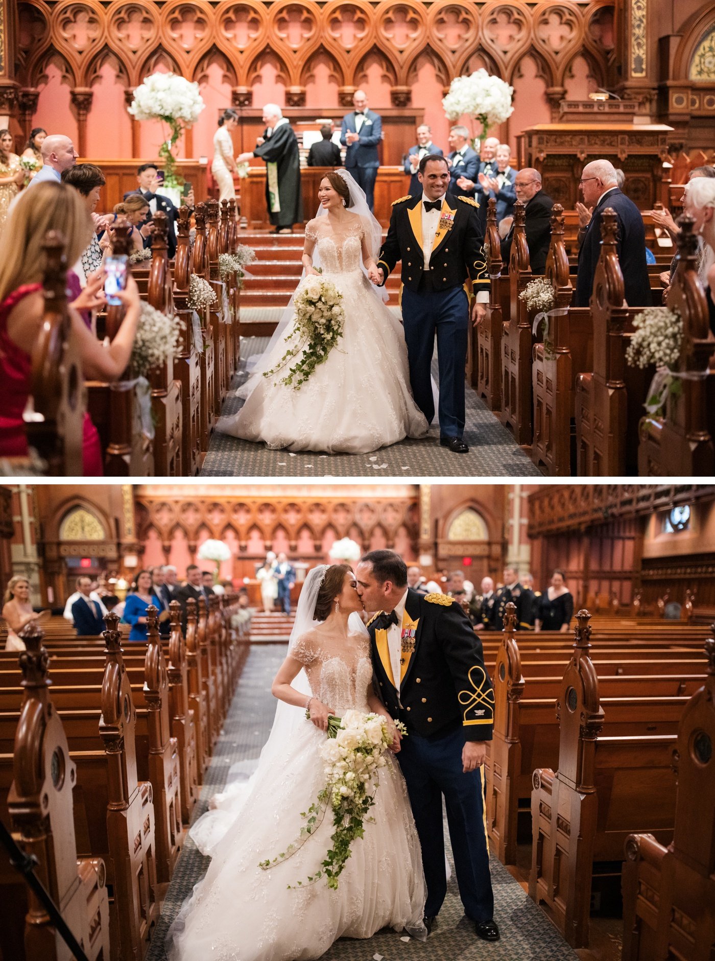 Wedding ceremony at Old South Church in Boston, MA