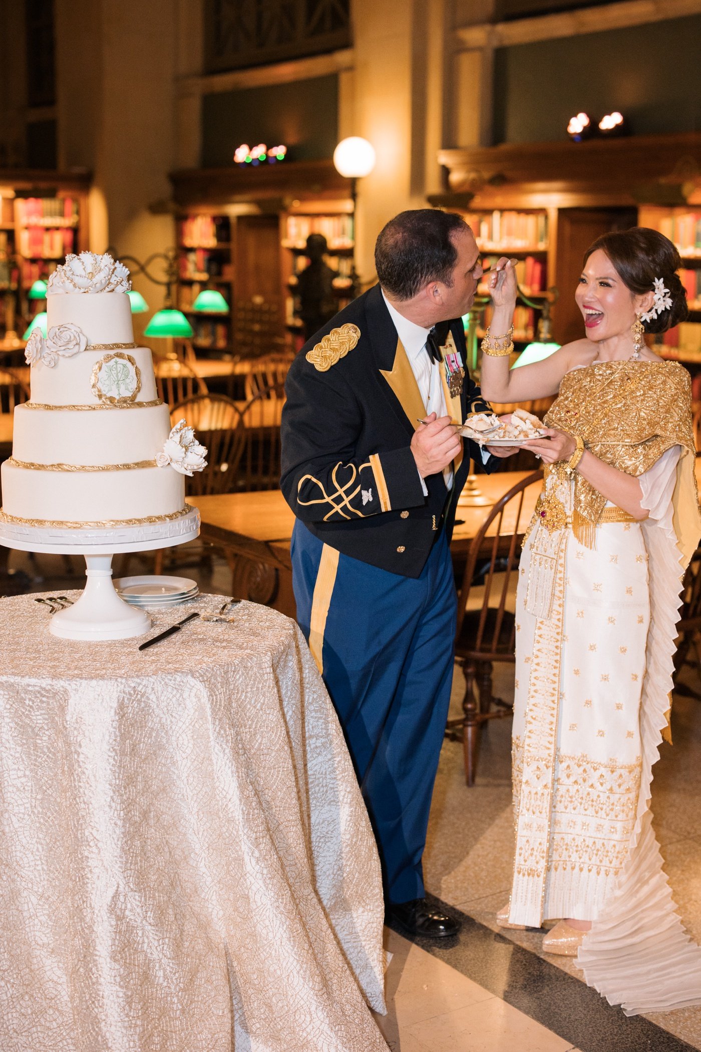 Wedding reception at Boston Public Library