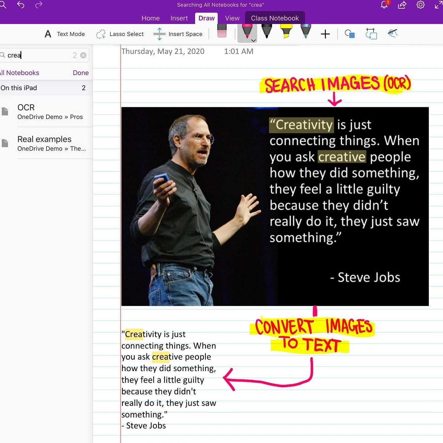 The power of OneNote OCR #onenote #freeapp