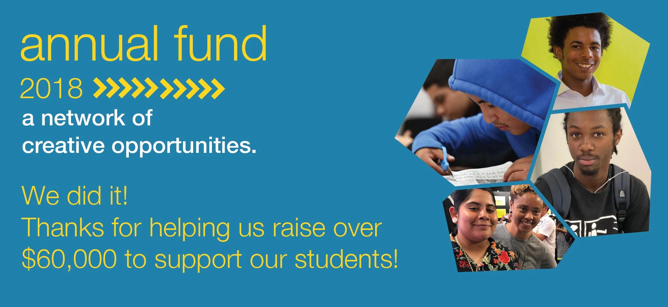 We Did It! You Helped Us Raise Over $60,000 For Our Students