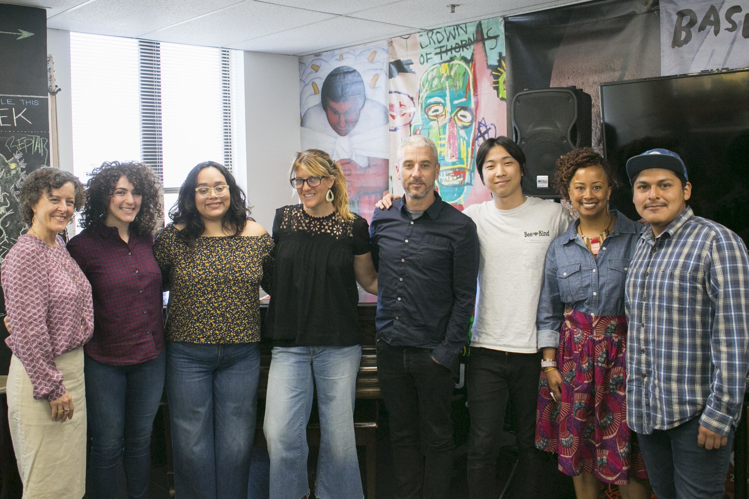 Octavia Spencer, Matt Tolmach, and Paige Tolmach visit artworxLA