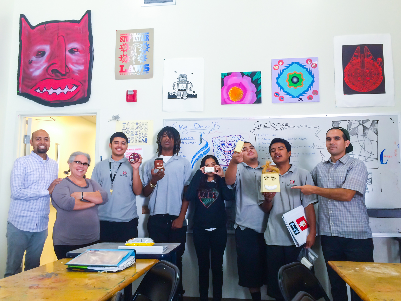 artworxLA students create sculptures with Alison Saar