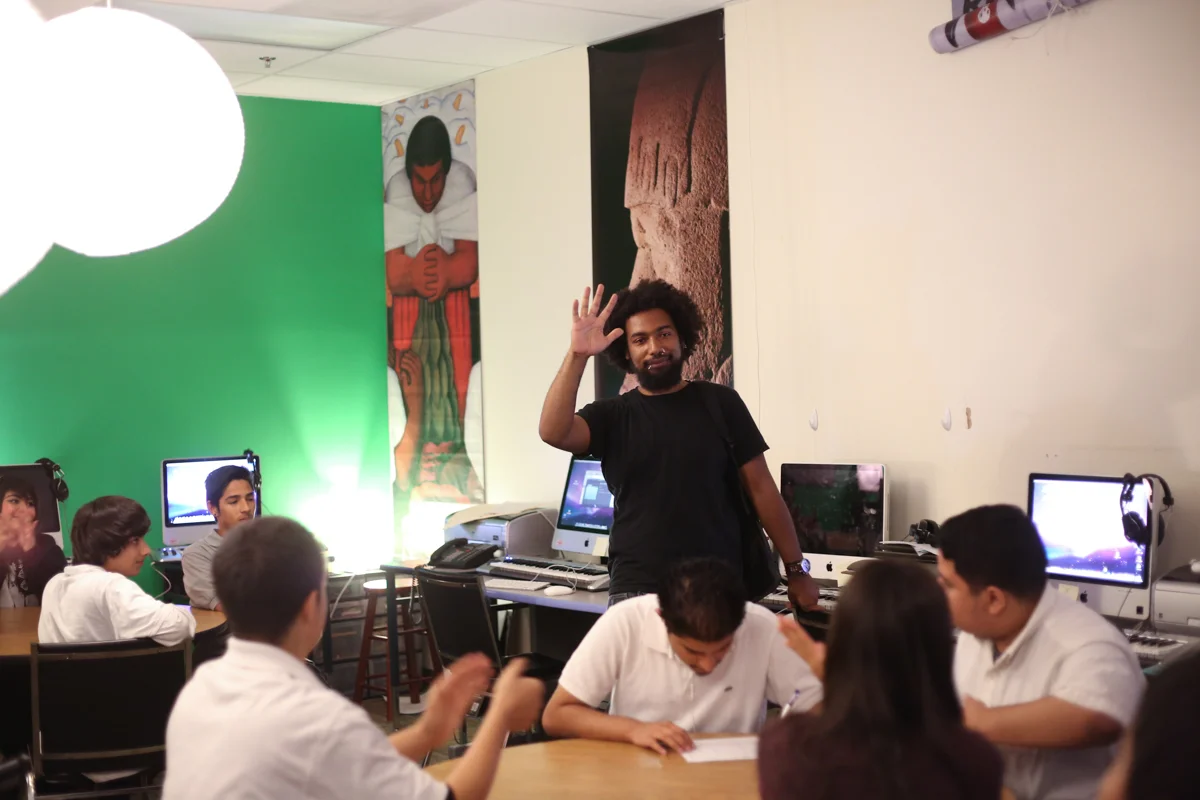 HMAA Students learn about Ableton and midi controllers
