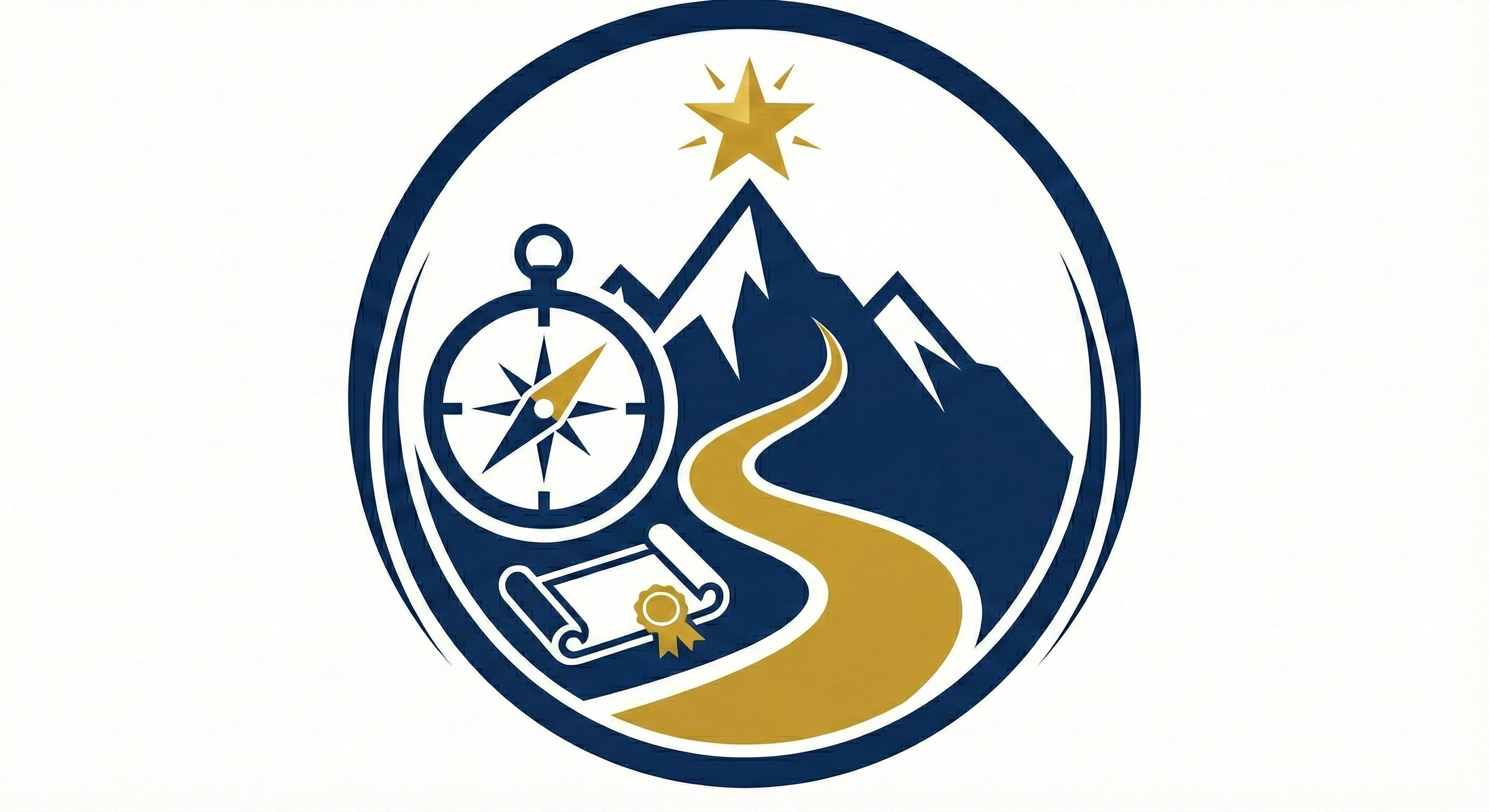 Strategic planning illustration showing a roadmap and vision, symbolizing high-level business consulting, market expansion, and growth pivots.