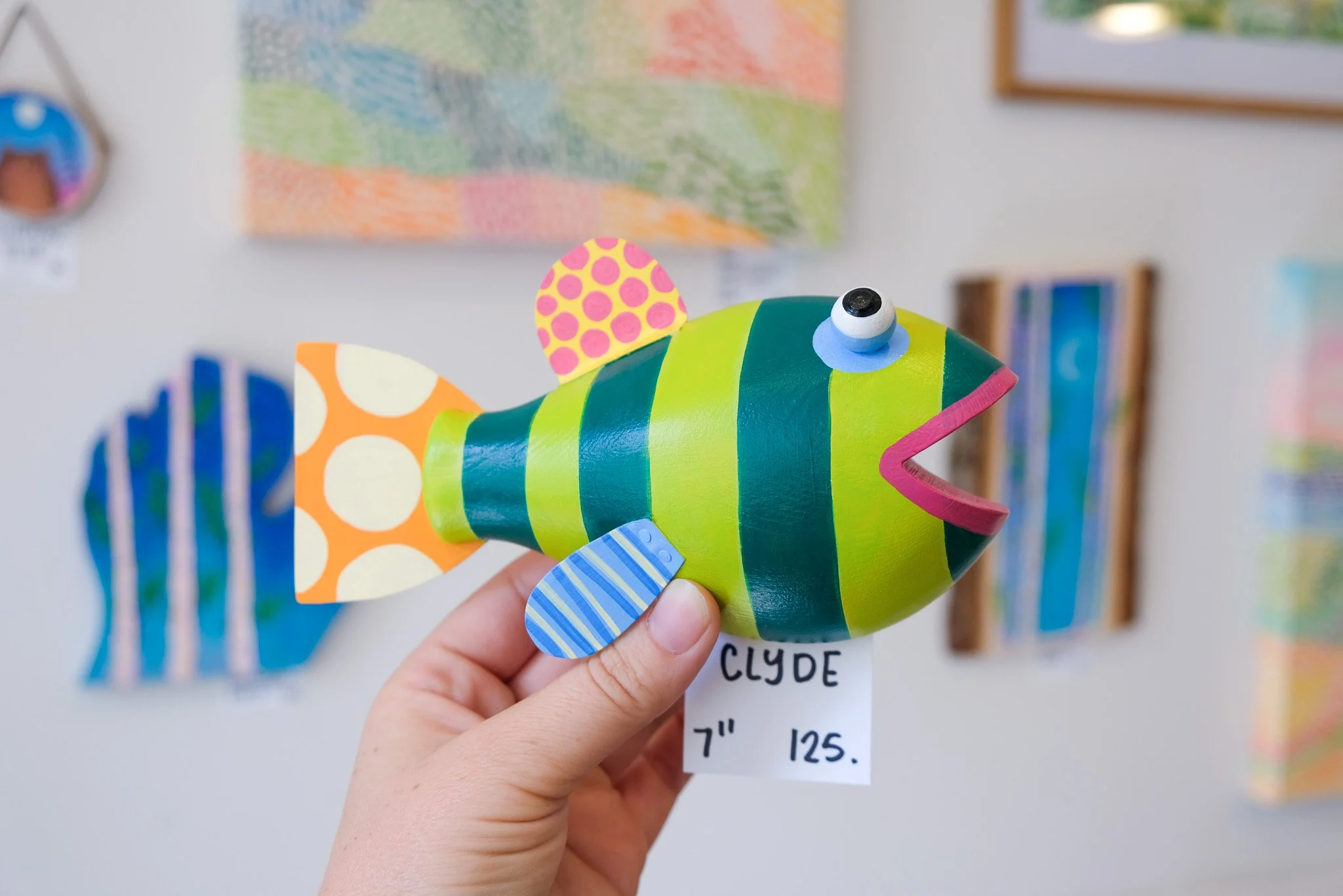 Clyde, a 7" Wall Fish