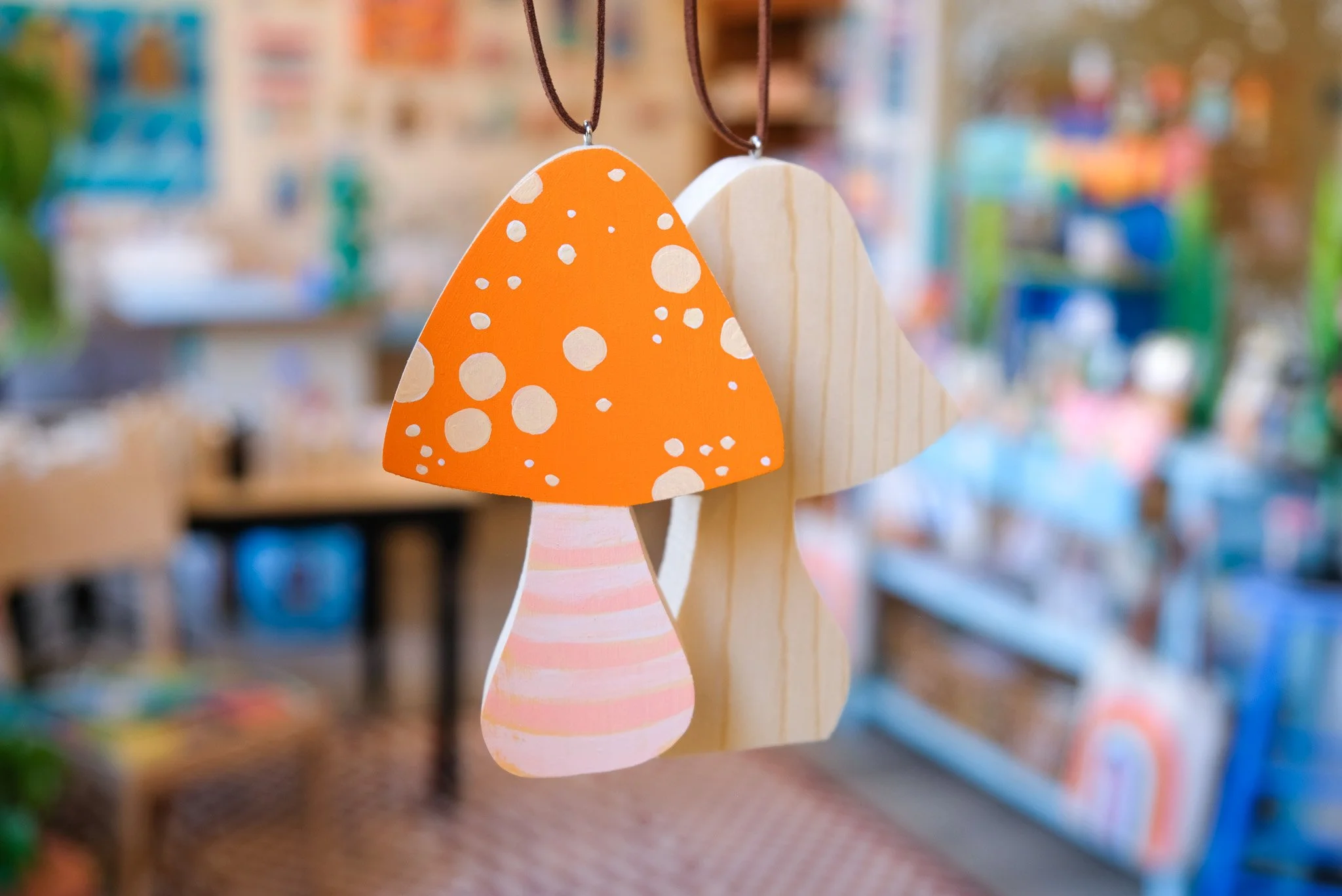 Mushroom Ornament Art Cafe Project