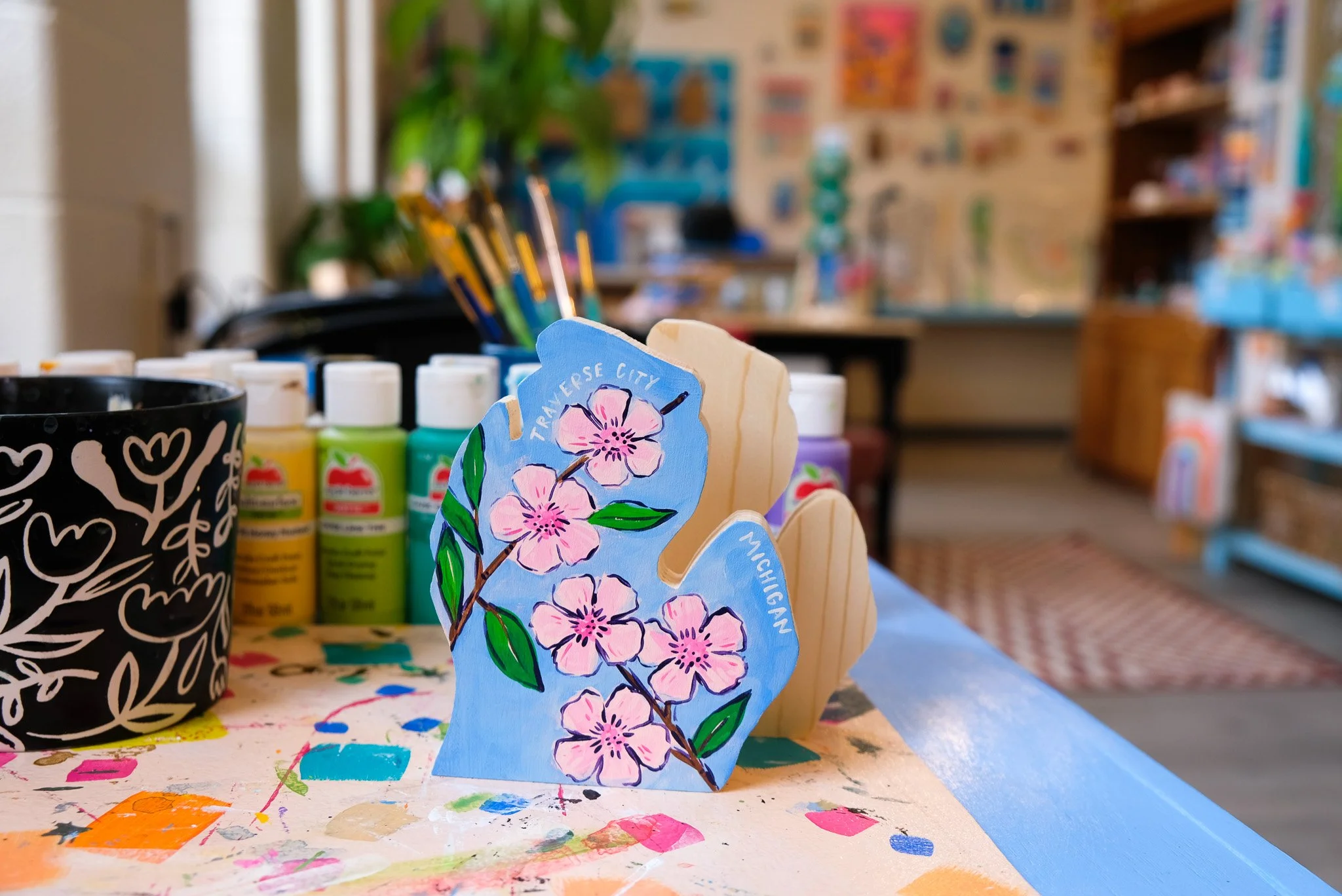 Michigan Mitten Cut Out Art Cafe Project